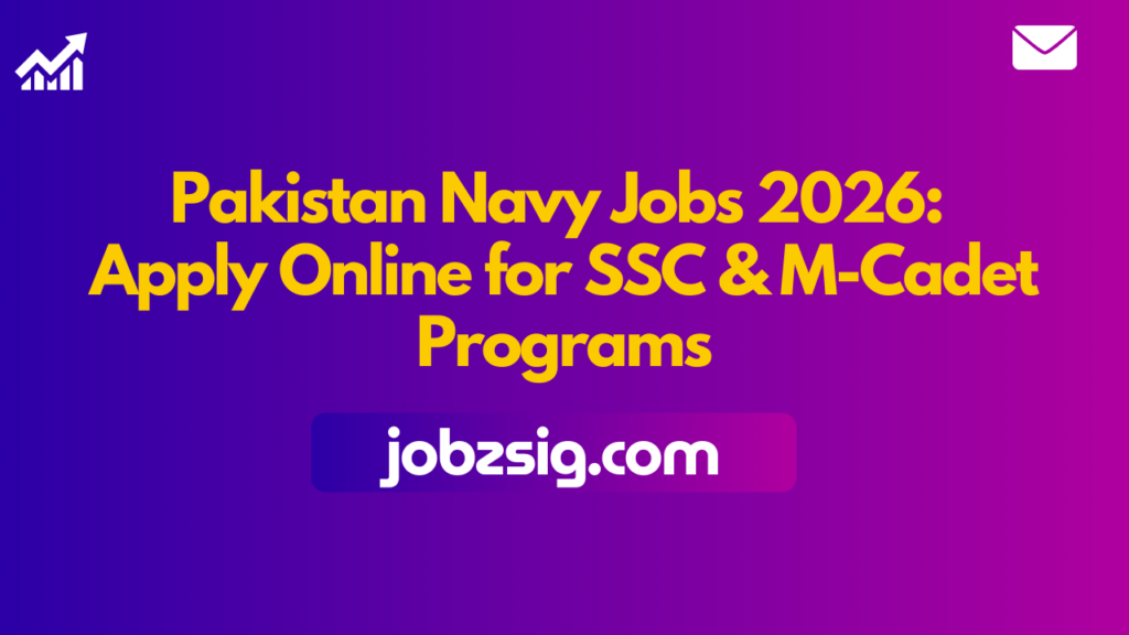 Pakistan Navy jobs 2026
