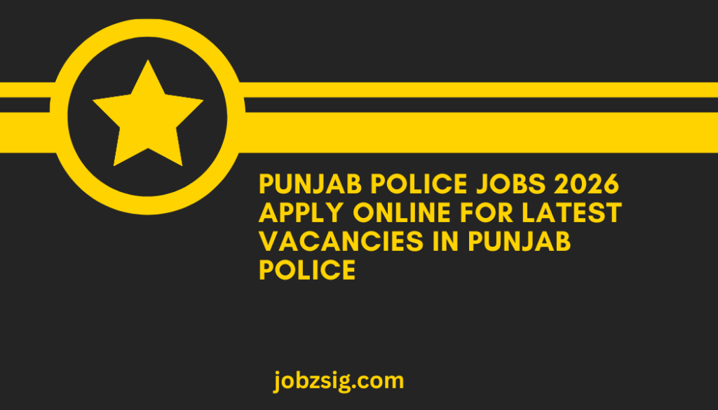 Punjab Police Jobs 2026